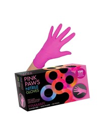 Framar Pink Paws Nitrile Gloves - Large Framar Pink Paws Nitrile Gloves - Large