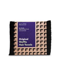 Scrummi Waffle BLACK Hair Towels, 80x40cm, 70 Stk. Scrummi Waffle BLACK Hair Towels, 80x40cm, 70 Stk.