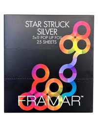 Framar 5x11 Pop Ups Star Struck Silver Foil - 25 Sheets       Framar 5x11 Pop Ups Star Struck Silver Foil - 25 Sheets