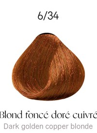 Kydra Crème 6-34 Dark Golden Copper Blonde Kydra Crème 6-34 Dark Golden Copper Blonde