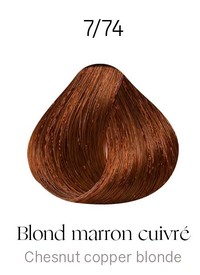 Kydra Crème 7-74 Chestnut Copper Blonde Kydra Crème 7-74 Chestnut Copper Blonde