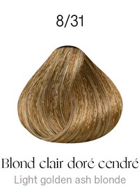 Kydra Crème 8-31 Light Golden Ash Blonde Kydra Crème 8-31 Light Golden Ash Blonde