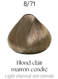 Kydra Crème 8-71 Light Ash Chestnut Blonde Kydra Crème 8-71 Light Ash Chestnut Blonde