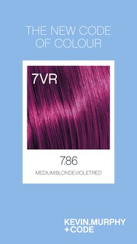 Code 7.86 /7VR - Medium.Blonde.Violet.Red Code 7.86 /7VR - Medium.Blonde.Violet.Red