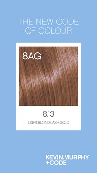 Code 8.13 /8AG - Light.Blonde.Ash.Gold Code 8.13 /8AG - Light.Blonde.Ash.Gold