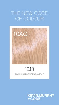 Code 10.13 /10AG - Platinum.Blonde.Ash.Gold Code 10.13 /10AG - Platinum.Blonde.Ash.Gold