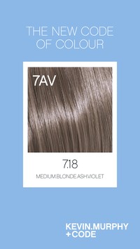 Code 7.18 /7AV - Medium.Blonde.Ash.Violet Code 7.18 /7AV - Medium.Blonde.Ash.Violet